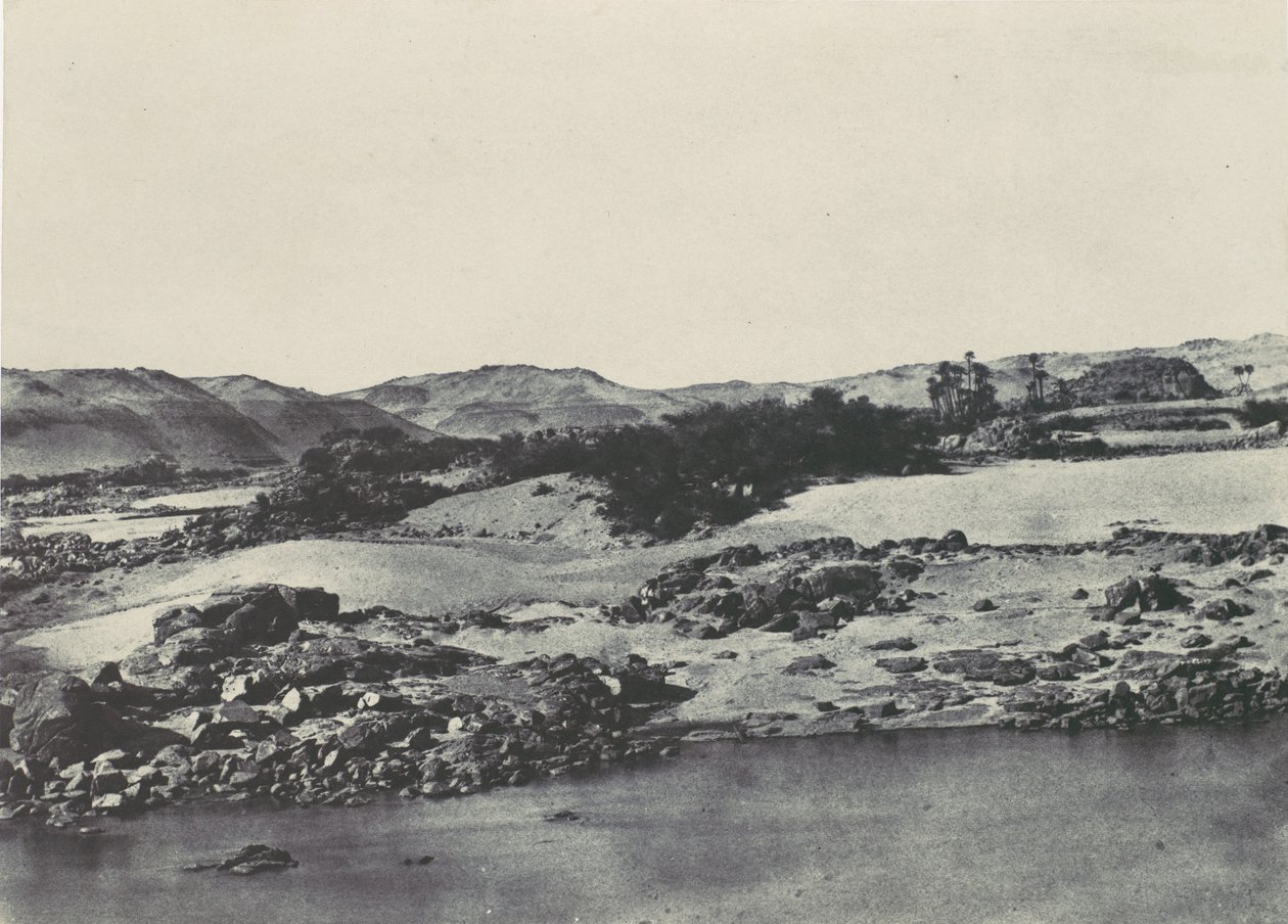 ऊपरी मिस्र। 1850 में प्रथम मोतियाबिंद में प्रवेश। द्वारा मैक्सिम डू कैंप