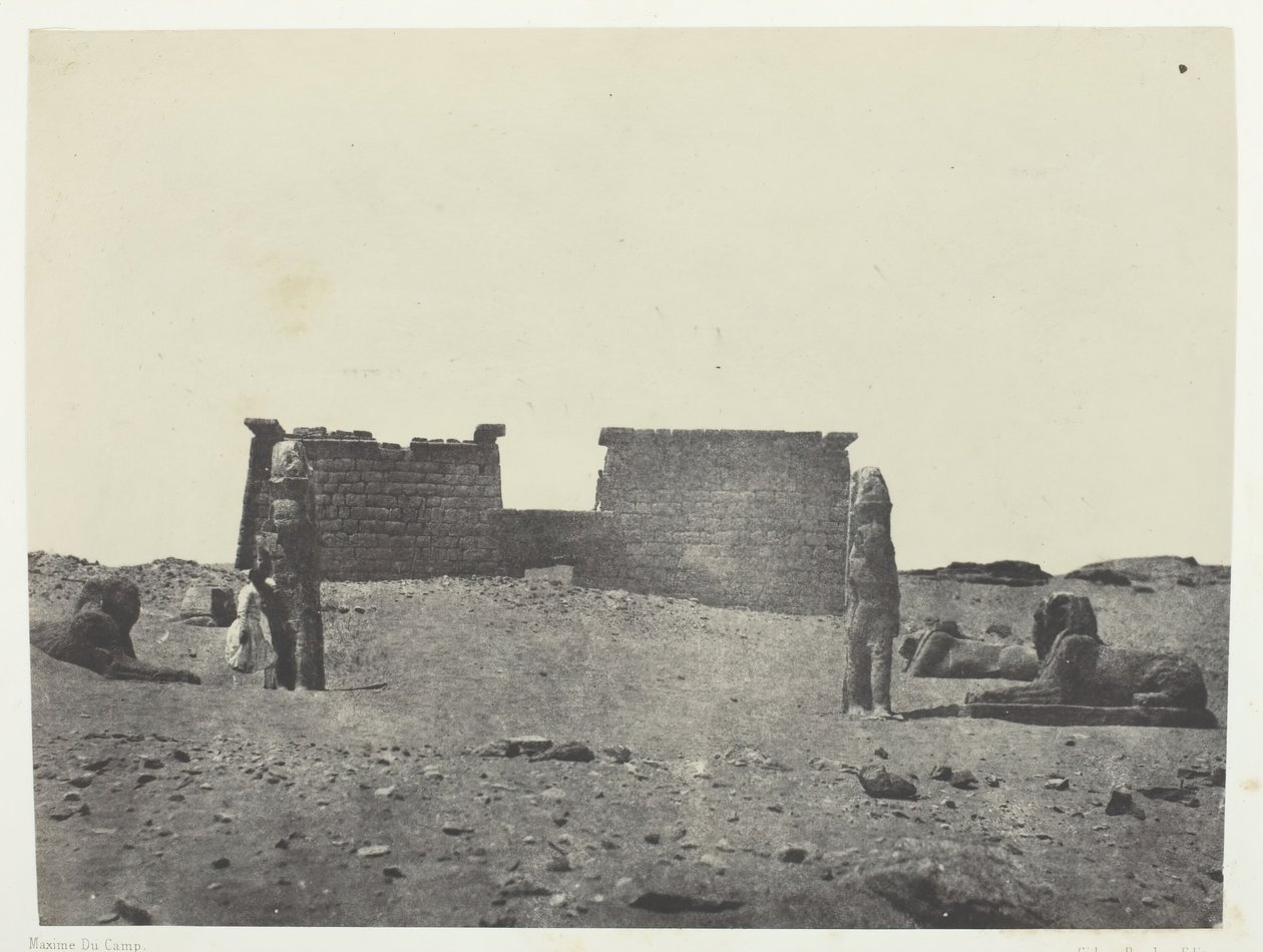 हेमी-स्पियोस डी सेबौआ, ड्रोमोस, नूबिया, 184951, 1852 मुद्रित। द्वारा मैक्सिम डू कैंप