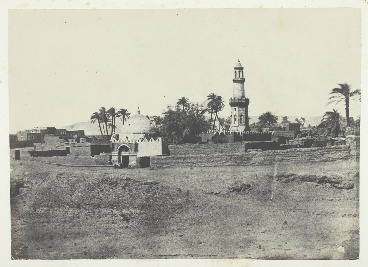अल-आरिफ की मस्जिद और मौराद-बे का मकबरा, ऊपरी मिस्र, 184951, 1852 में छपा। द्वारा मैक्सिम डू कैंप