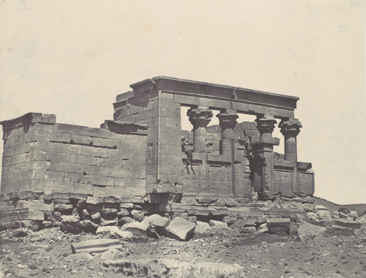 नूबिया। देबोद का मंदिर। एंटोनिन यात्रा कार्यक्रम का परेमबोला, 1850। द्वारा मैक्सिम डू कैंप