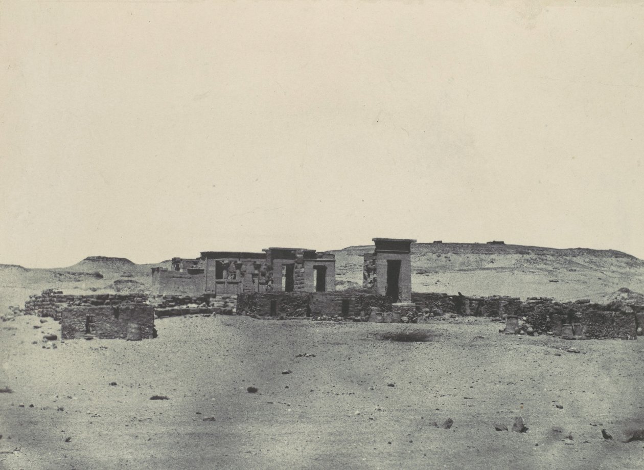 नूबिया। देबोद का मंदिर और गांव। एंटोनिन यात्रा कार्यक्रम का परेमबोला, 1850। द्वारा मैक्सिम डू कैंप
