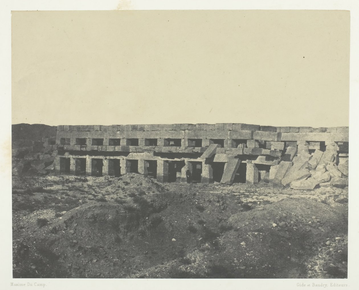कर्णक पैलेस, पैलेस के निजी अपार्टमेंट, टोथम्स III का प्रोमेनेड, थेब्स, 184951। द्वारा मैक्सिम डू कैंप