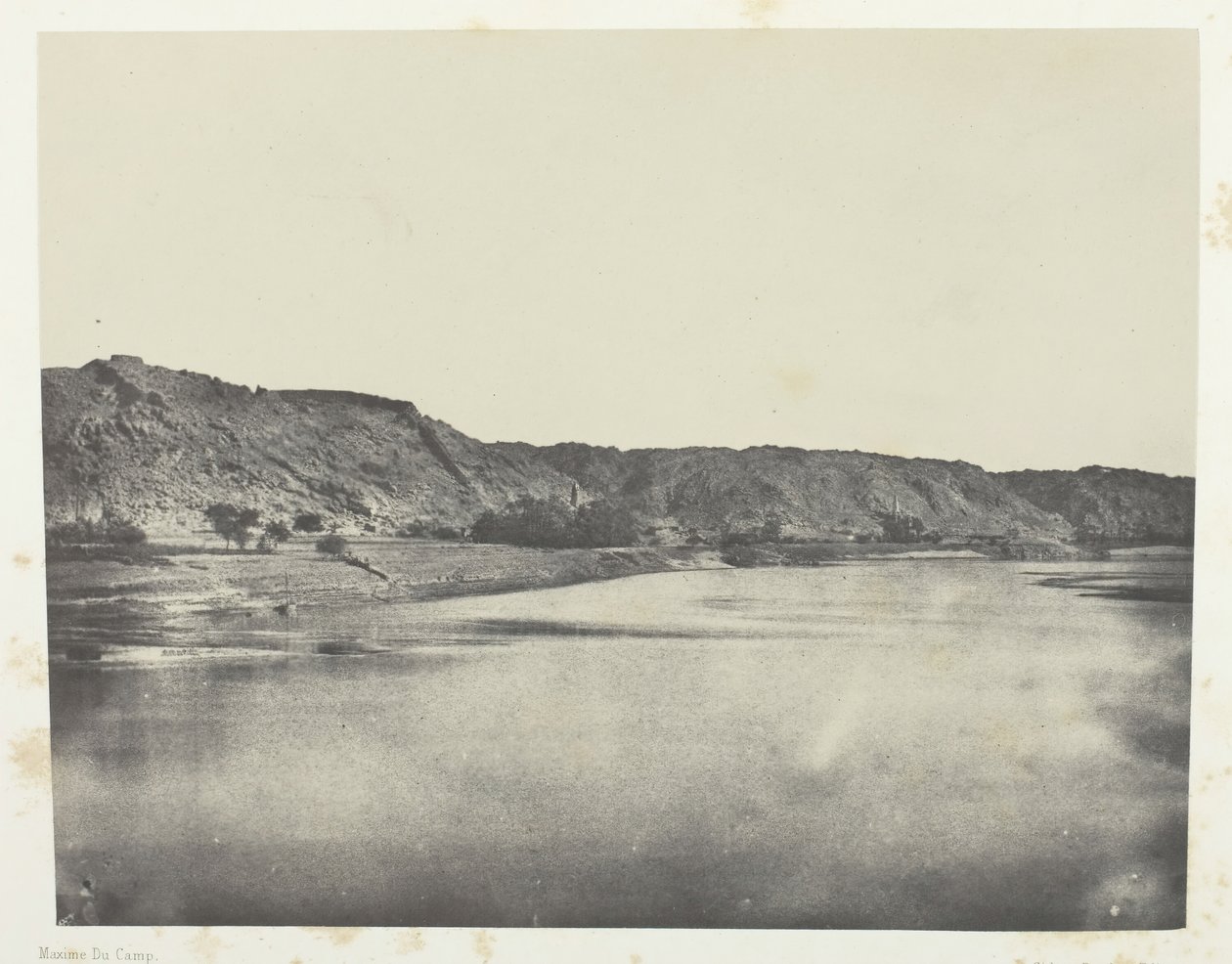 बाब के नील गांव का ईस्ट बैंक, व्यू टेकन साउथ फिलो, नूबिया, 184951, 1852 मुद्रित। द्वारा मैक्सिम डू कैंप