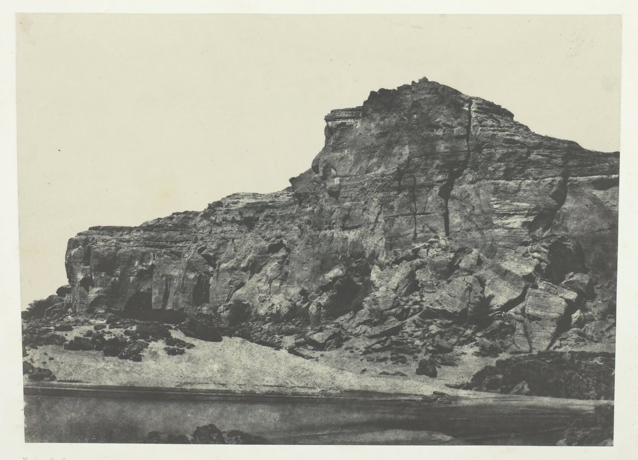 दूसरा मोतियाबिंद, डगेबेल-अबौसीर, नूबिया, 184951, 1852 में छपा। द्वारा मैक्सिम डू कैंप