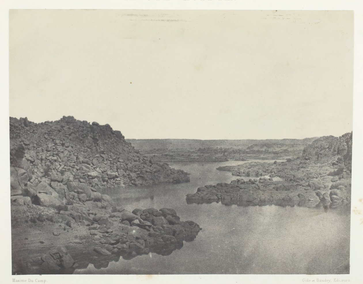 प्रथम मोतियाबिंद से बाहर निकलें, ऊपरी मिस्र, 184951, 1852 मुद्रित। द्वारा मैक्सिम डू कैंप