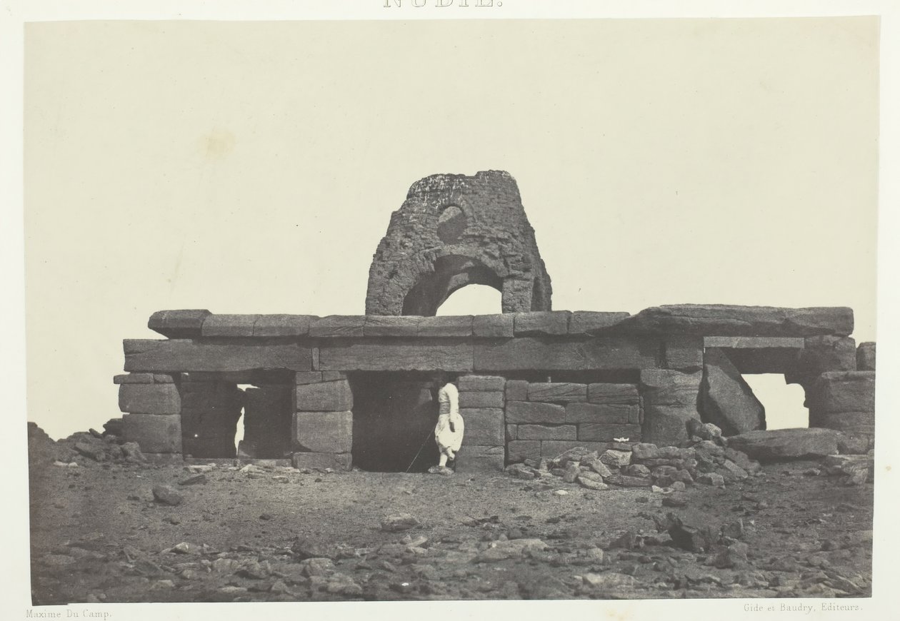 टेंपल डी'अमाडा, नुबी, 184951, 1852 मुद्रित। द्वारा मैक्सिम डू कैंप