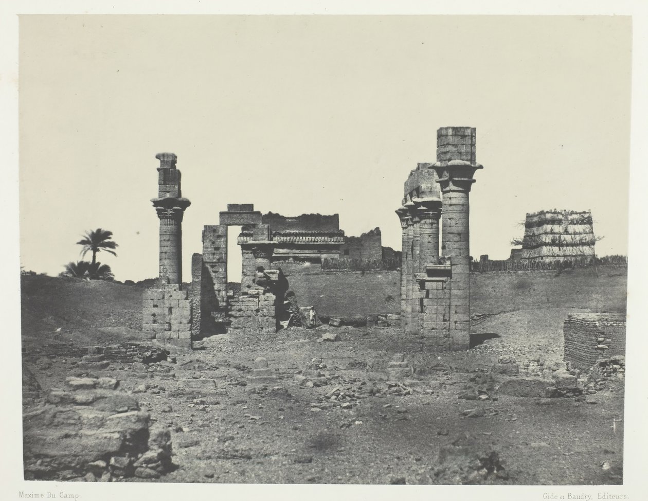 टेंपल डी हरमोंटिस, हाउते-मिस्र, 184951, 1852 मुद्रित। द्वारा मैक्सिम डू कैंप
