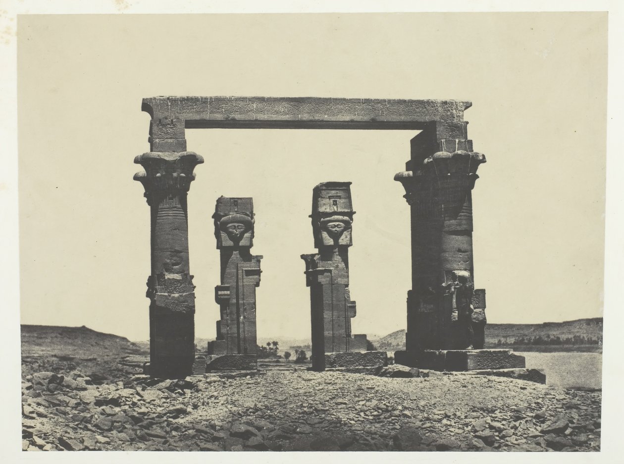 टेंपल डी करदासी, नुबी, 184951, 1852 मुद्रित। द्वारा मैक्सिम डू कैंप