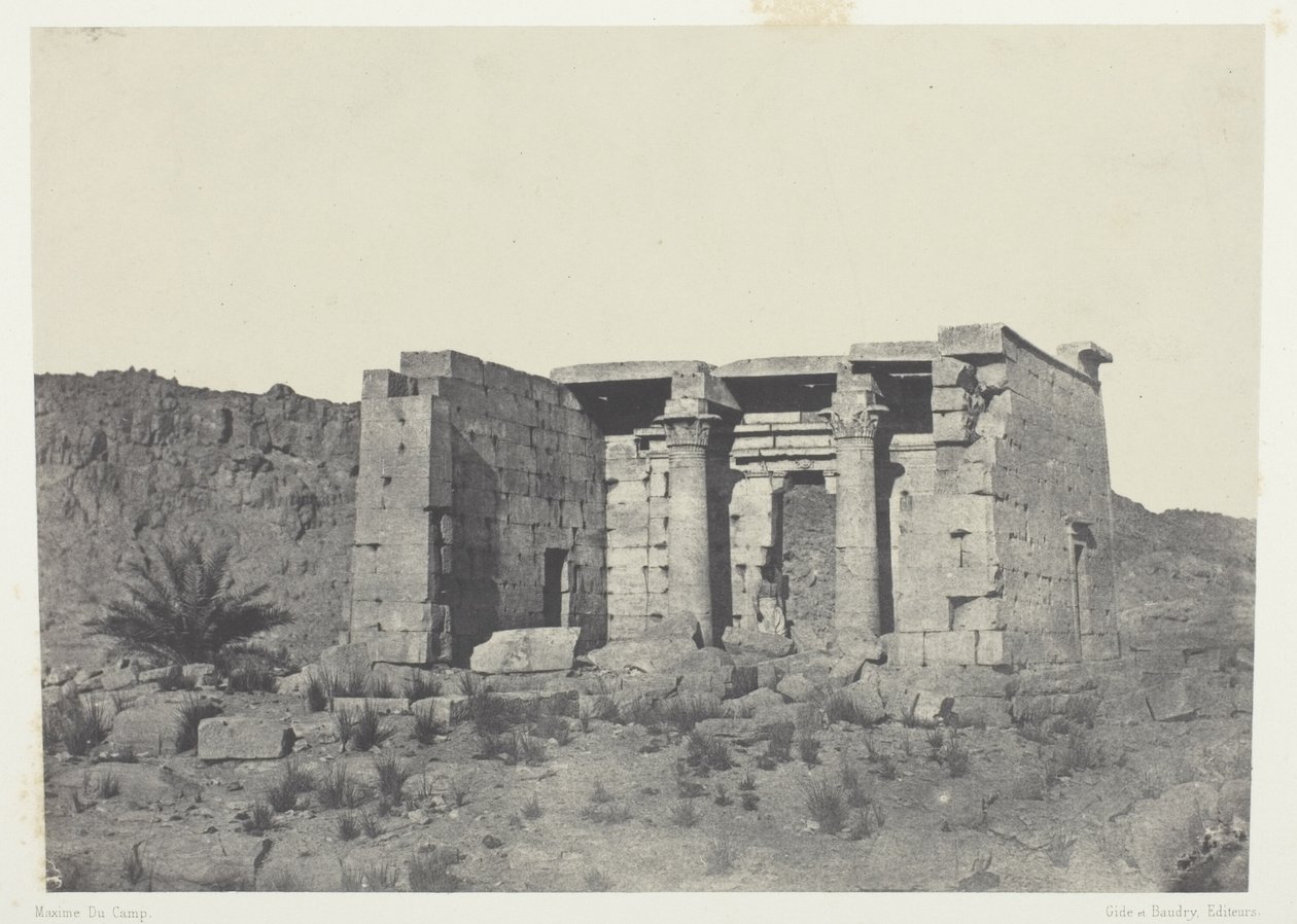 तफेह मंदिर (प्राचीन ताफिस), नूबिया द्वारा मैक्सिम डू कैंप