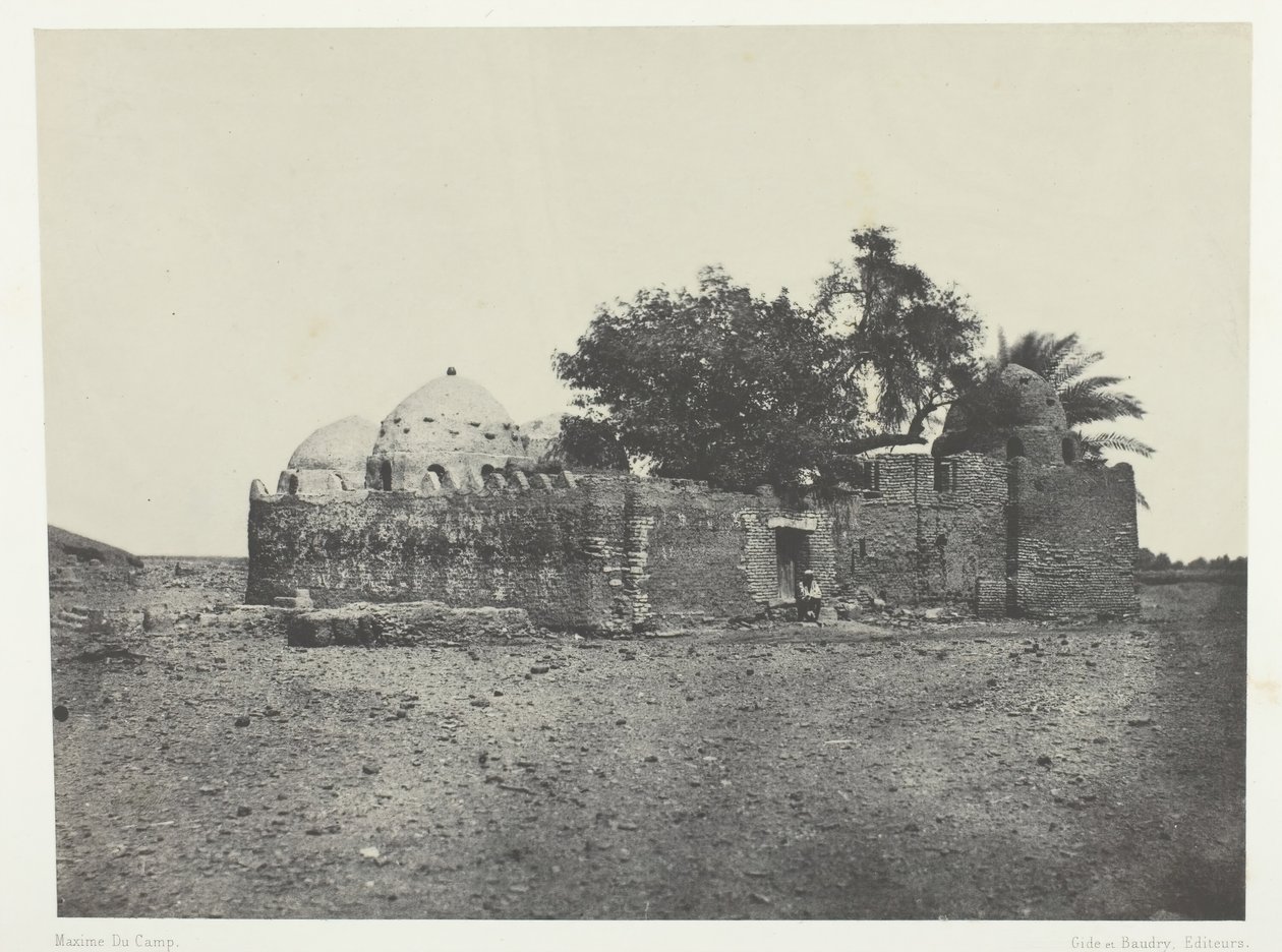 सिदी-अब्देला-अल-मारबाउट का मकबरा, ऊपरी मिस्र, 184951, 1852 मुद्रित। द्वारा मैक्सिम डू कैंप