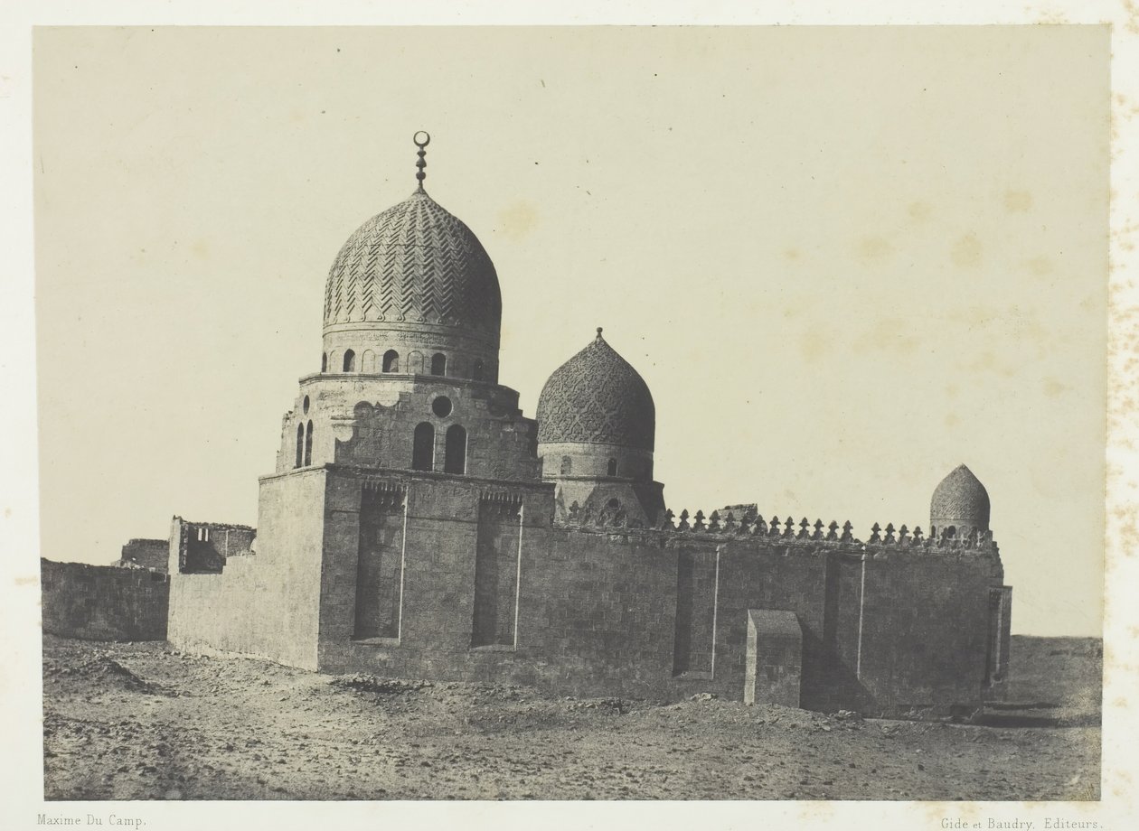 मामलुक सुल्तानों का मकबरा, काहिरा, 184951, 1852 छपा। द्वारा मैक्सिम डू कैंप