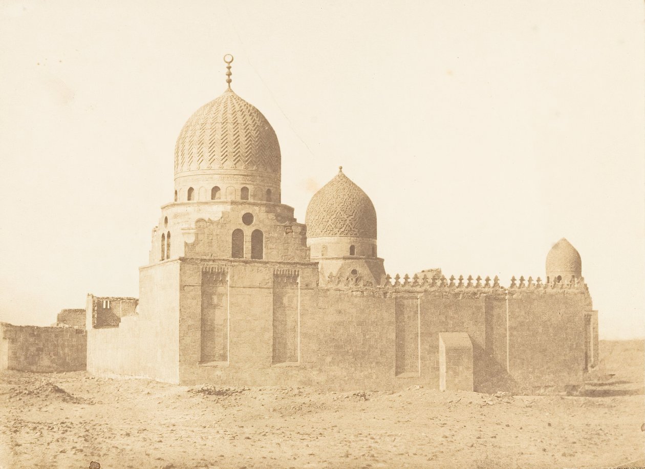 मामलुक सुल्तानों का मकबरा, काहिरा, दिसंबर 1849-जनवरी 1850। द्वारा मैक्सिम डू कैंप