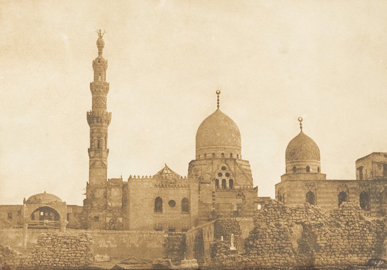 काहिरा में सुल्तान कात-बे का मकबरा, दिसंबर 1849-जनवरी 1850। द्वारा मैक्सिम डू कैंप