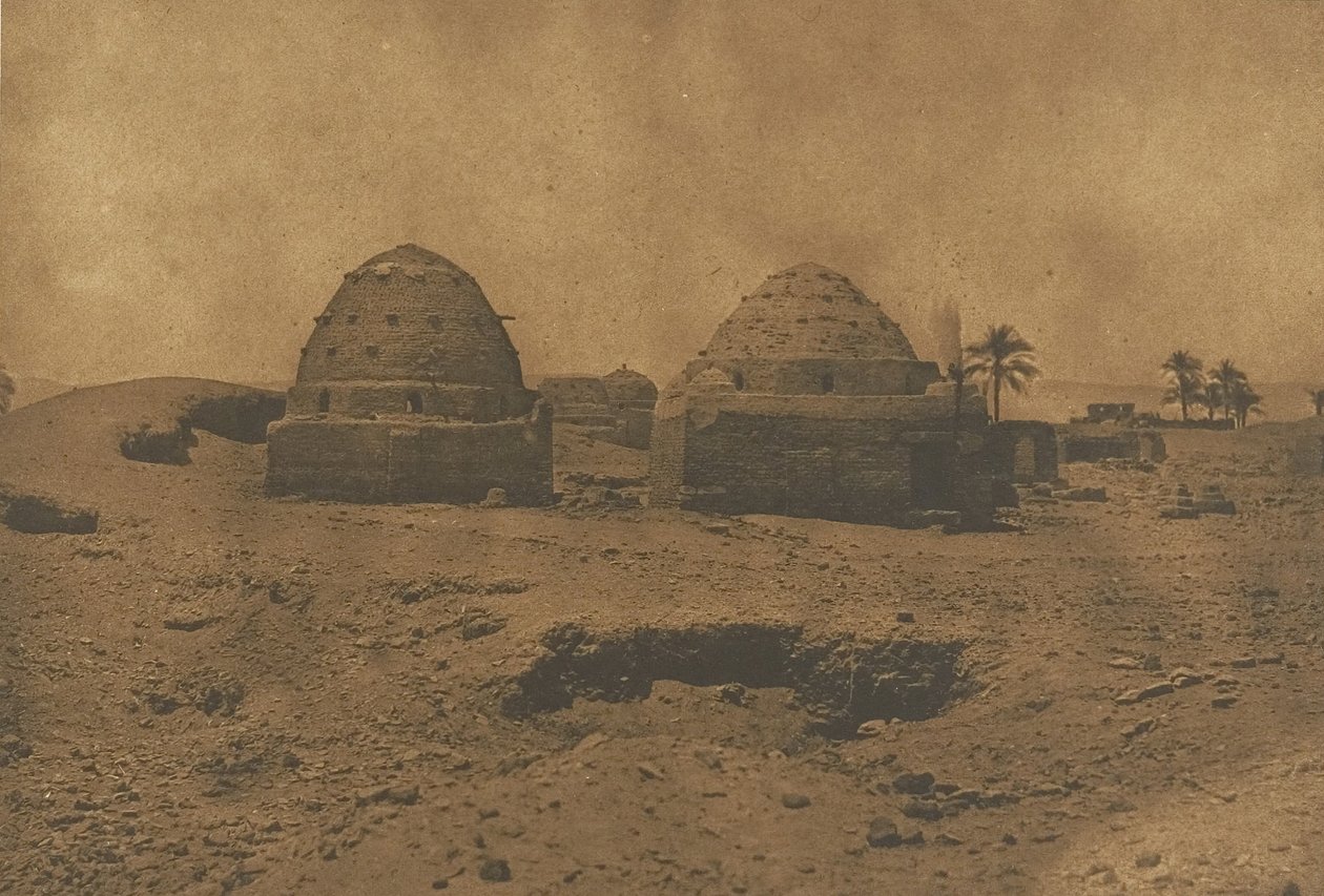 हर्मेंट में मुस्लिम मकबरा, 1849-50। द्वारा मैक्सिम डू कैंप