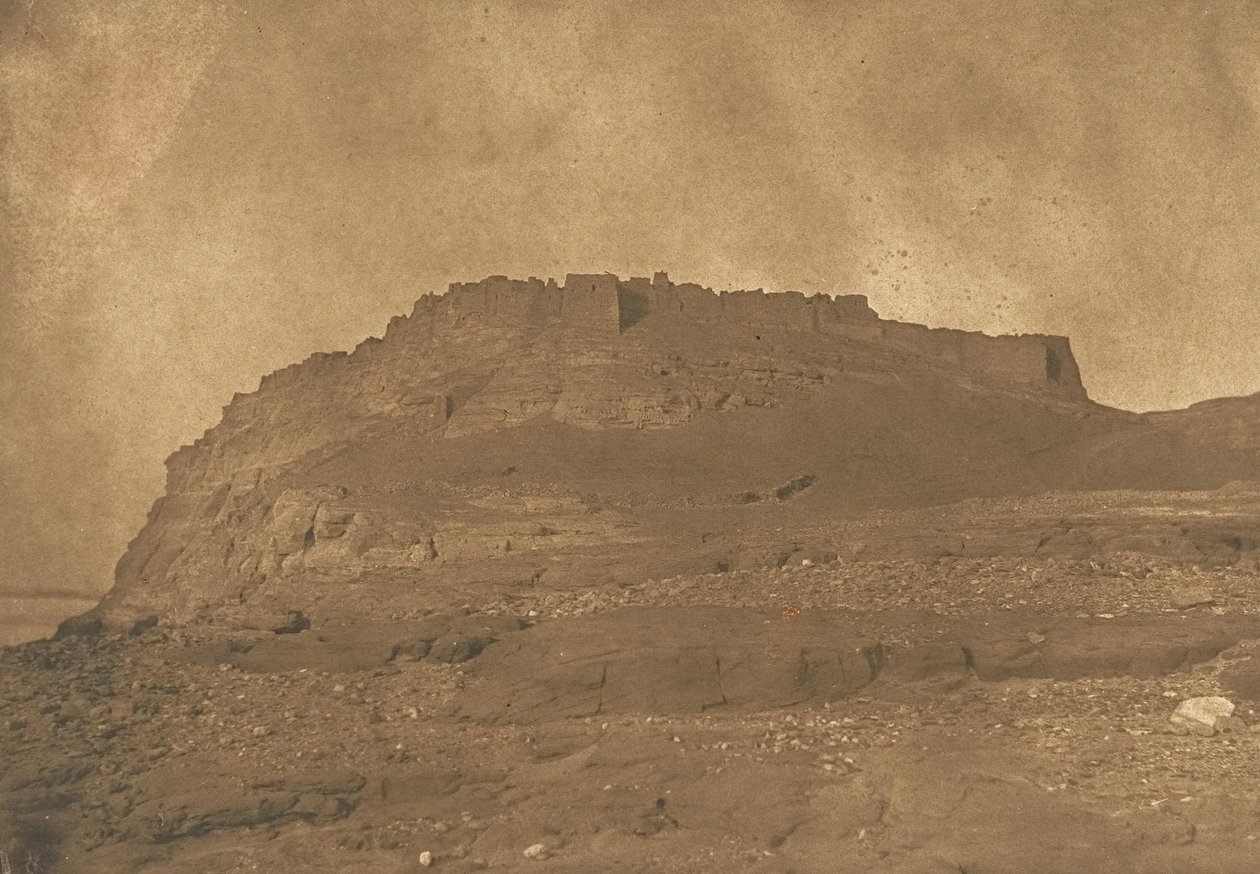 इब्रीम किले का दृश्य, 31 मार्च, 1850। द्वारा मैक्सिम डू कैंप