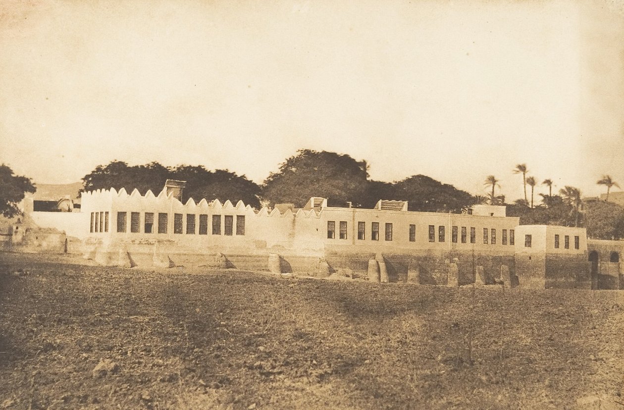 दीवान और गवर्नर के महल का दृश्य, स्यूट में, 1849-50। द्वारा मैक्सिम डू कैंप