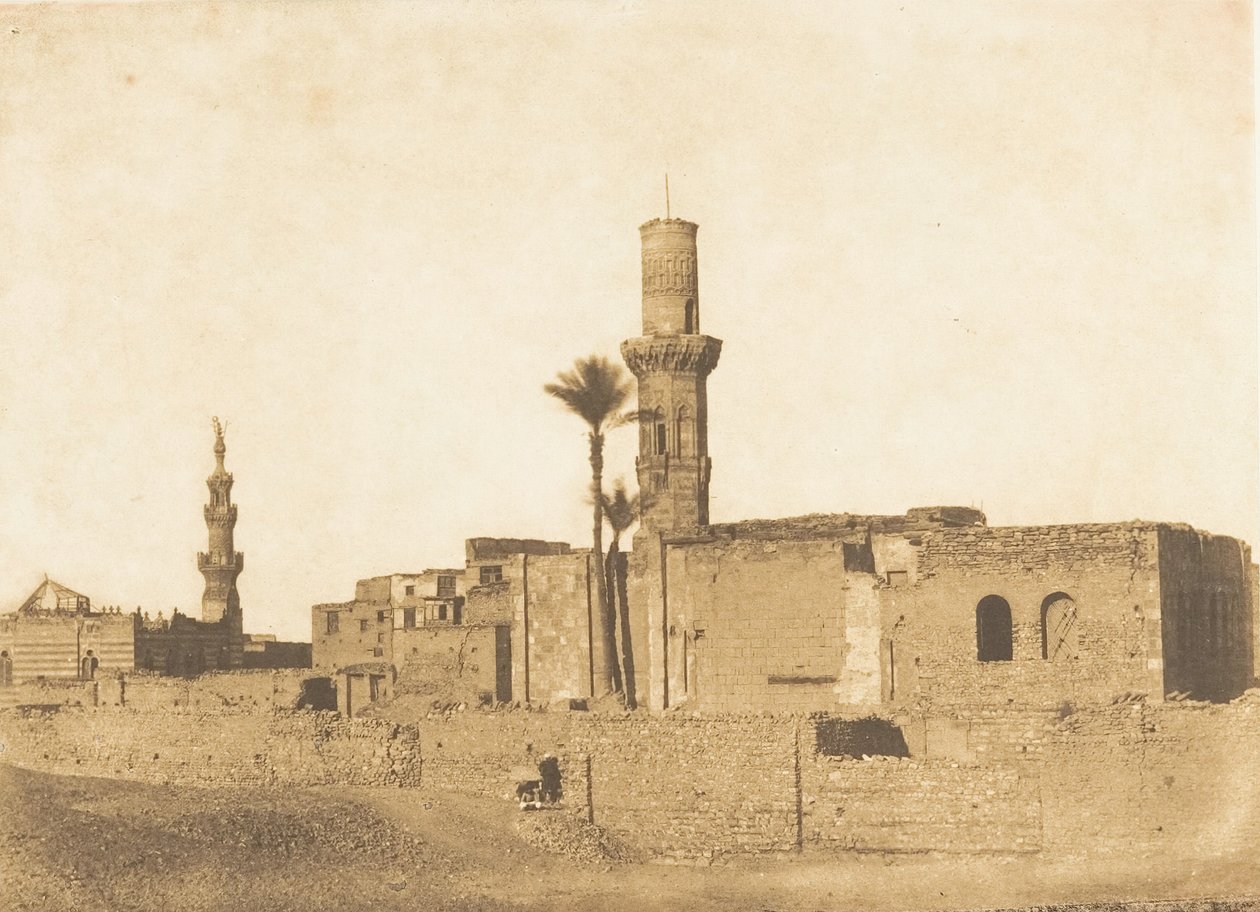 दिसंबर 1849-जनवरी 1850 में बाब-सईदा, काहिरा के पास एक बर्बाद मस्जिद का दृश्य। द्वारा मैक्सिम डू कैंप