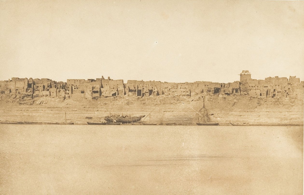 एस्ने नंबर 1 दक्षिण छोर, 1849-50 का सामान्य दृश्य। द्वारा मैक्सिम डू कैंप