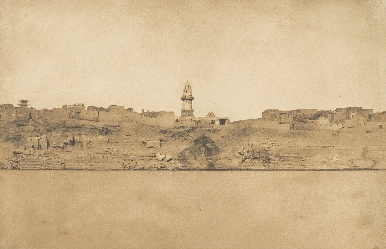 एस्ने नंबर 2 का सामान्य दृश्य, मध्य भाग, 1849-50। द्वारा मैक्सिम डू कैंप