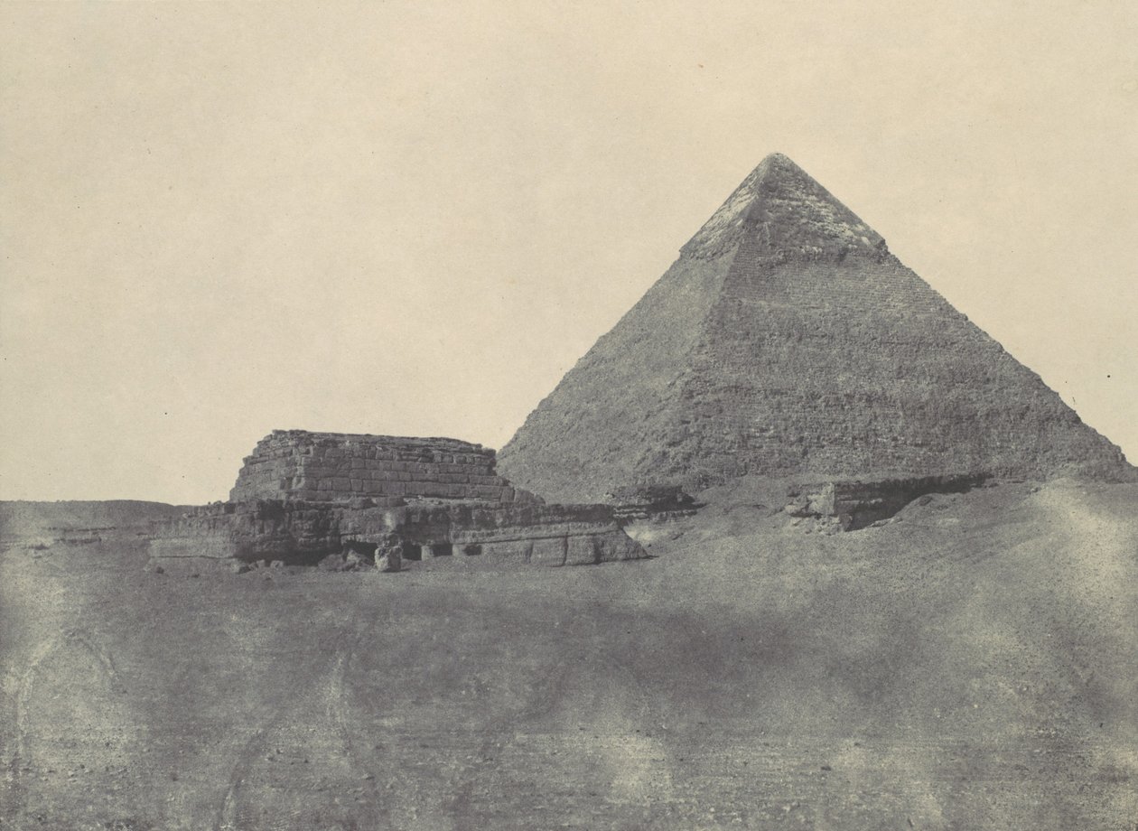 मध्य मिस्र। शेफ्रेन का पिरामिड, 1850। द्वारा मैक्सिम डू कैंप