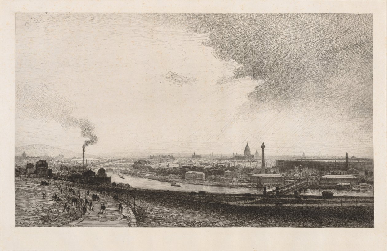 1867 में पेरिस, Trocadero, 1867 से देखें। द्वारा मैक्सिम लल्लन