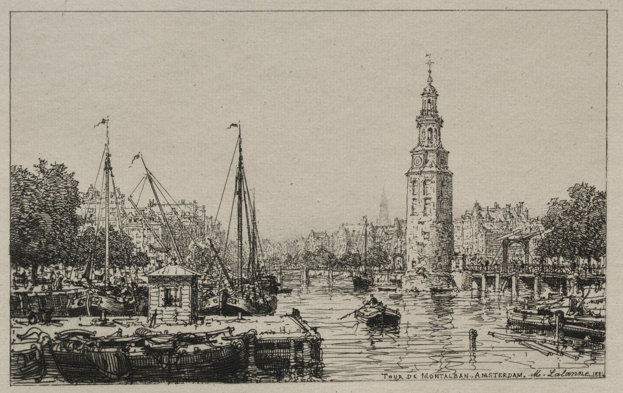 टूर डी मोंटेलबन, एम्स्टर्डम, 1884। द्वारा मैक्सिम लल्लन