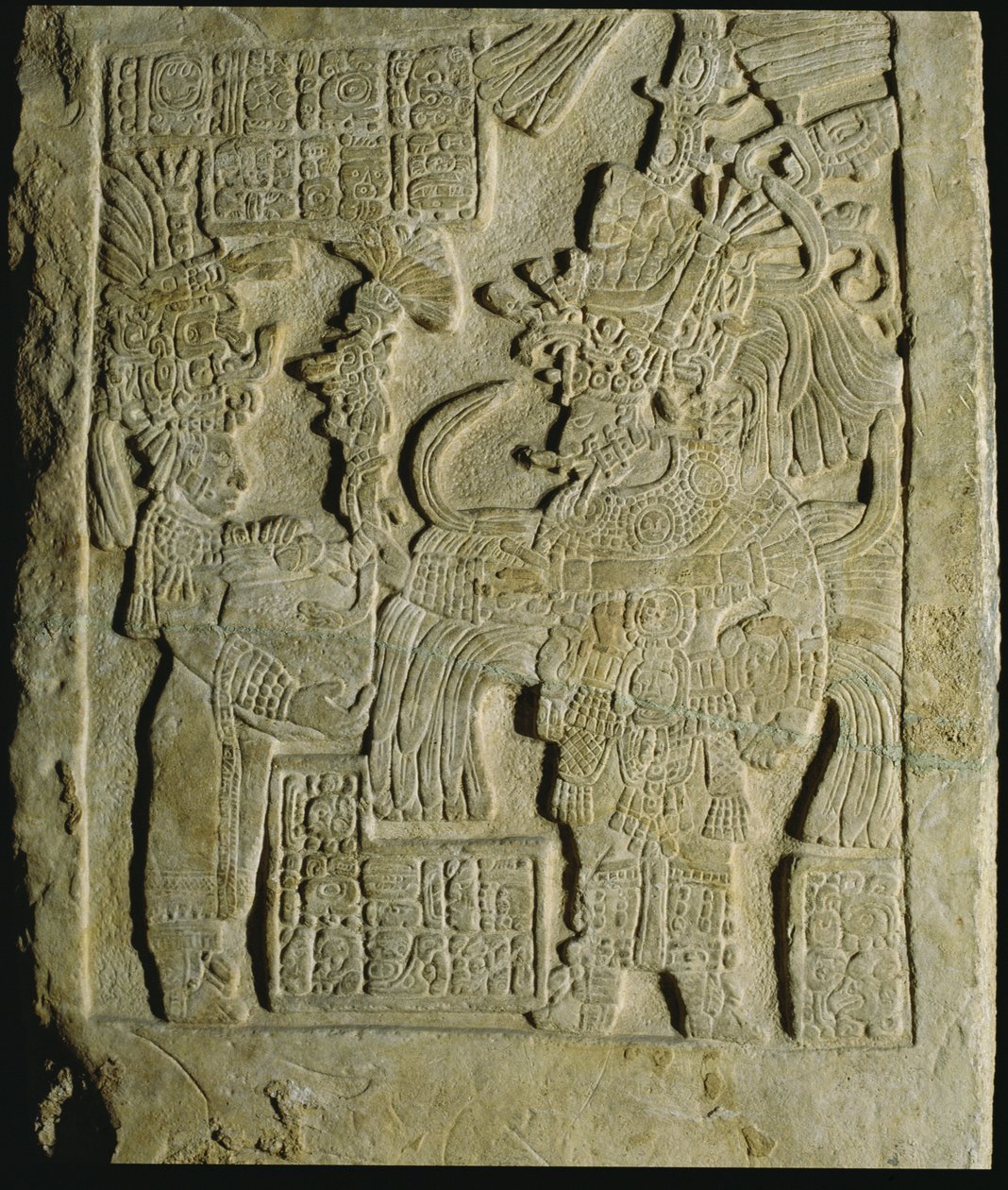 यक्षचिलान, चियापास, मैक्सिको से लिंटेल 53, अंतिम क्लासिक काल (600-900 ईस्वी) द्वारा माया