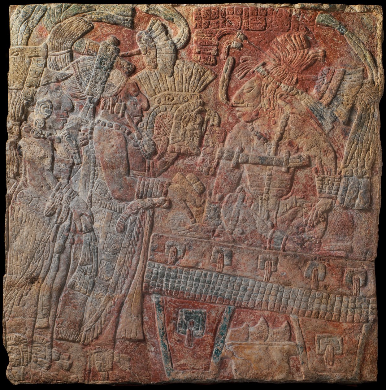 खगोल शासक के साथ राहत, c.770 ई। द्वारा माया
