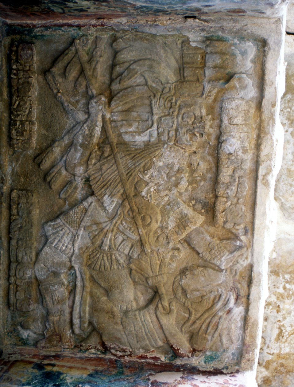 लिंटेल, लेट क्लासिक काल (600-900 ई।) द्वारा माया