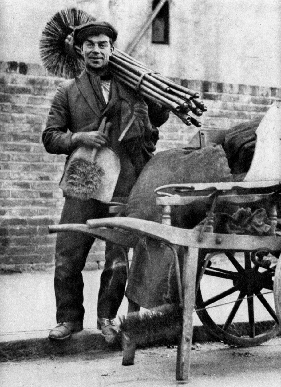 चिमनी स्वीप, लंदन, 1926-1927। द्वारा McLeish