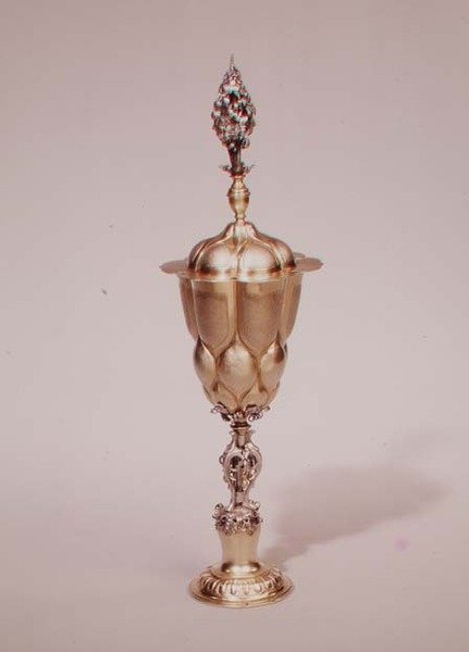लॉब्ड कप और कवर, ऑग्सबर्ग, c.1600 (सिल्वर-गिल्ट) द्वारा Melchior बायर