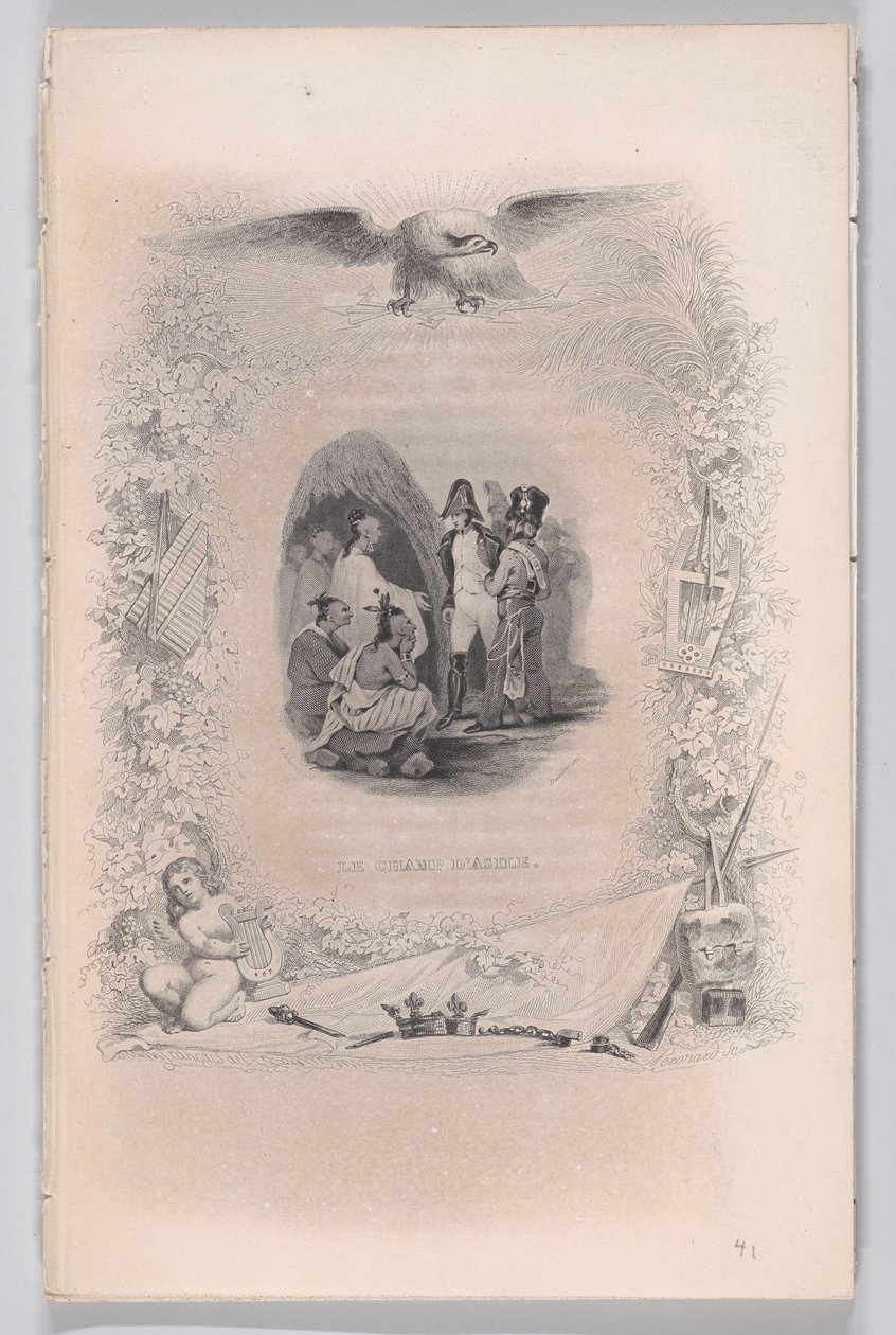 बेरेंजर के गीतों से शरण का क्षेत्र, 1829 द्वारा Melchior Peronard