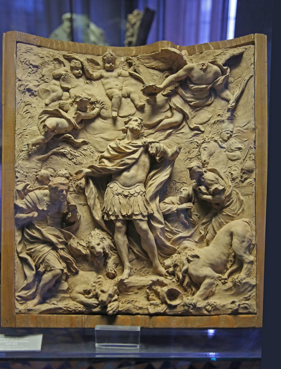 सेंट यूस्टेस की शहादत, 1660 (प्लास्टर) द्वारा मल्चिओरे कैफा