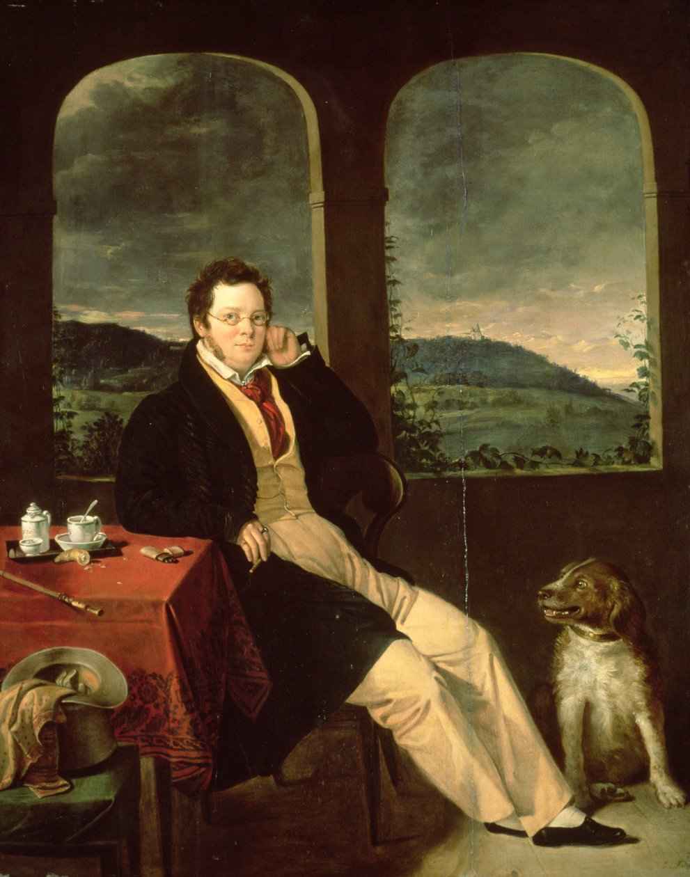 Schubert का पोर्ट्रेट द्वारा गेबर मेलेग