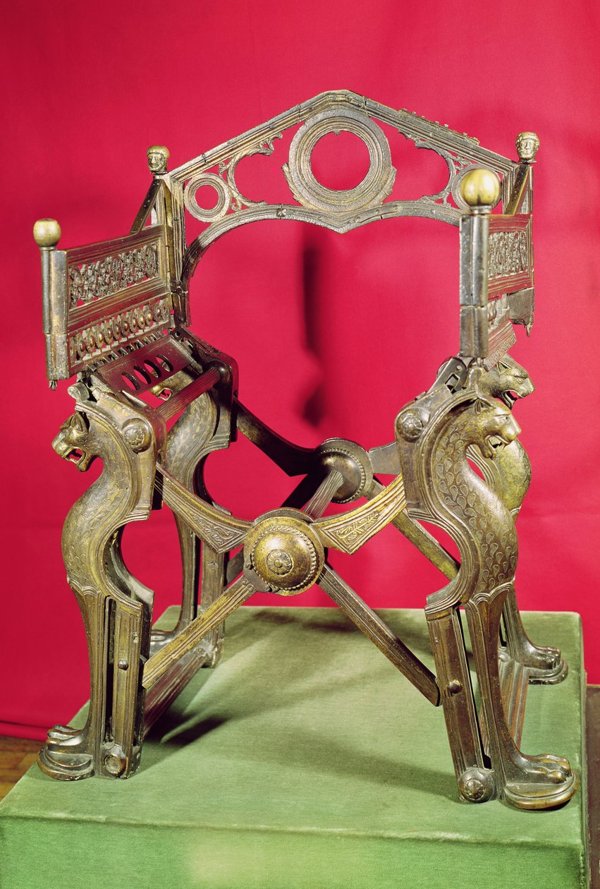 राजा डगोबर्ट, (सोने का पानी चढ़ा हुआ धातु) द्वारा Merovingian