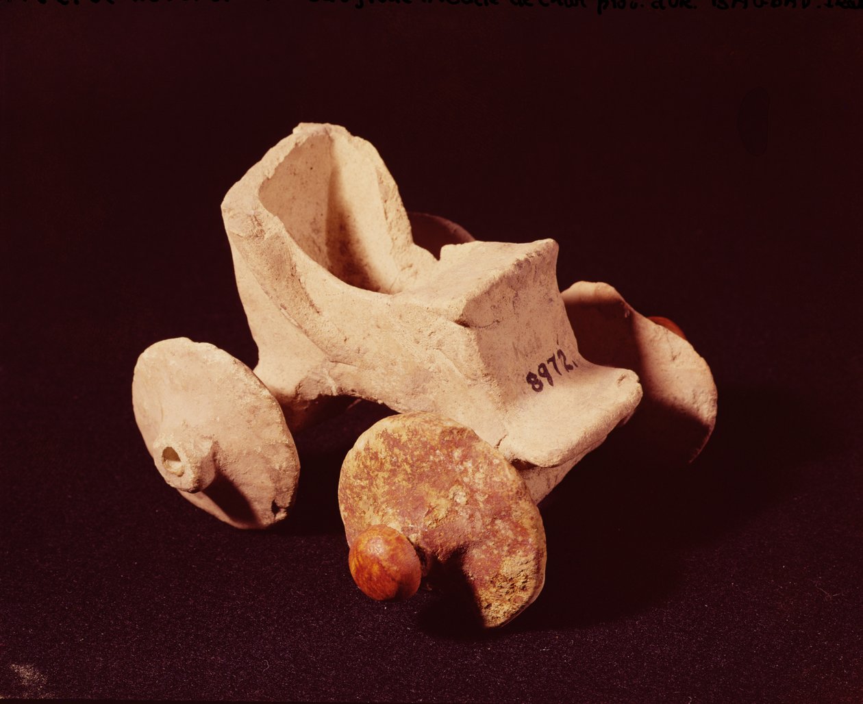 एक रथ का मॉडल, 2000-1595 ईसा पूर्व द्वारा मेसोपोटेमिया