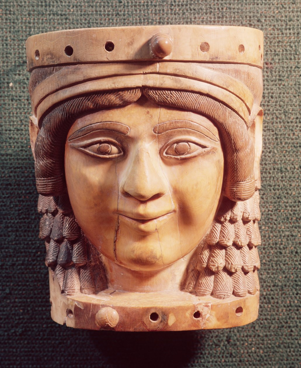 सलमानसर III, 1400-612 ईसा पूर्व के पैलेस से एक महिला का प्रमुख, जिसे लेडी ऑफ द वेल कहा जाता है या निम्रद की मोना लिसा। द्वारा मेसोपोटेमिया