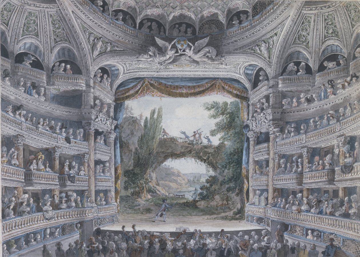 द कॉमेडी फ्रेंकाइज़, सी .1791 द्वारा Meunier