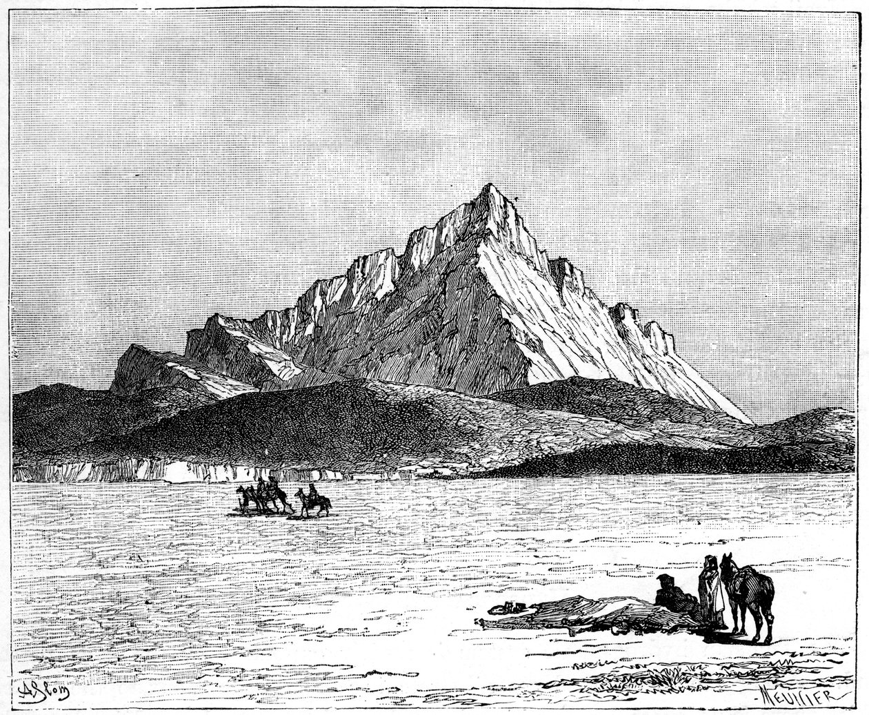 द जेबेल ज़गवान, c1890 द्वारा Meunier
