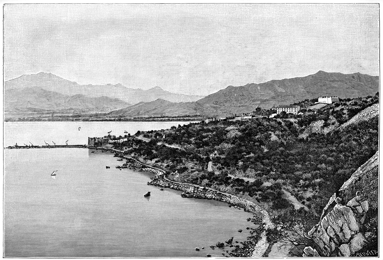 स्टोरा बे का दृश्य, c1890 द्वारा Meunier