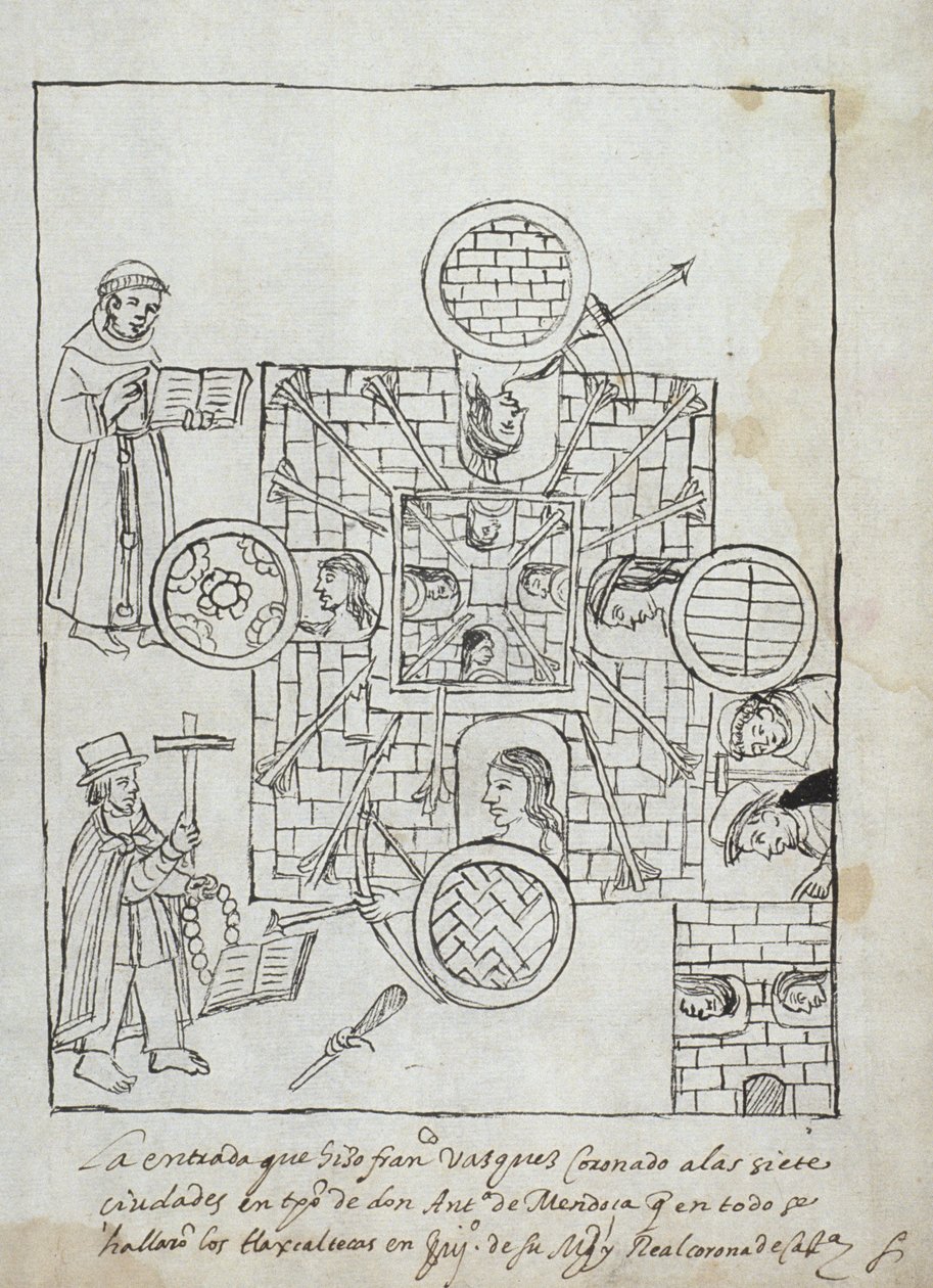मिस्री हंटर 242 f.317r डिएगो मुनोज़ कैमारागो द्वारा हिस्टोरिया डे टलैक्सकाला से स्पेनिश विजय द्वारा मैक्सिकन स्कूल