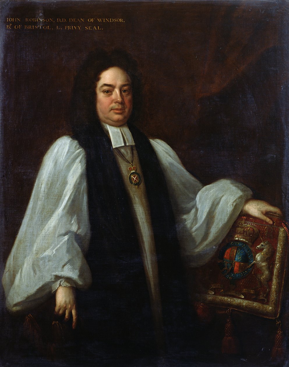 बिशप जॉन रॉबिन्सन (1650-1723) c.1711 का चित्र द्वारा माइकल डाहल