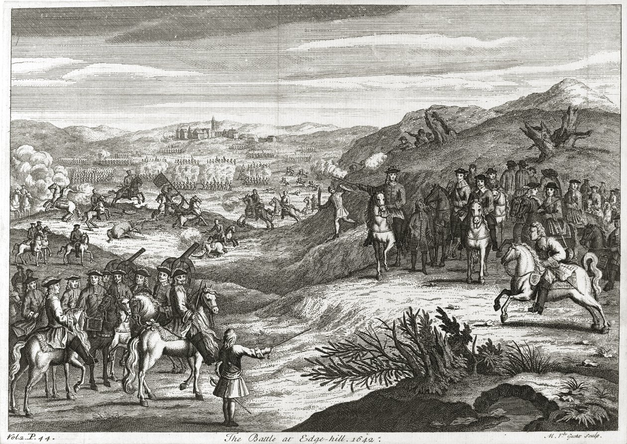 1642 में एजहिल की लड़ाई द्वारा माइकल वैन डेर गुच्चट