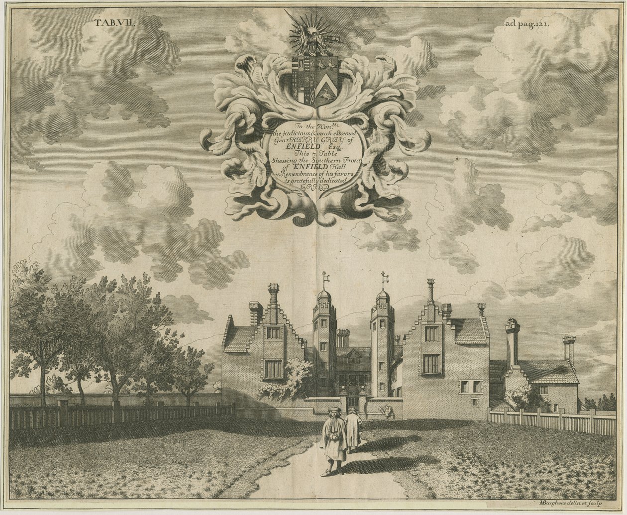 एनविले हॉल: कॉपर-प्लेट एनग्रेविंग, एन डी [1653-1686] द्वारा माइकल बर्गर