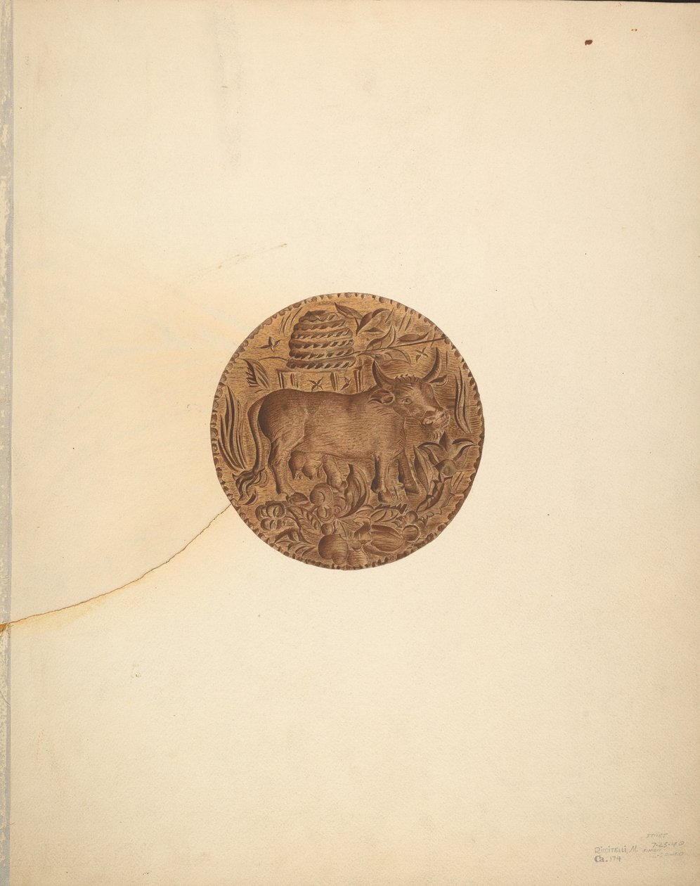 बटर मोल्ड, 1940। द्वारा माइकल रिकिटेली