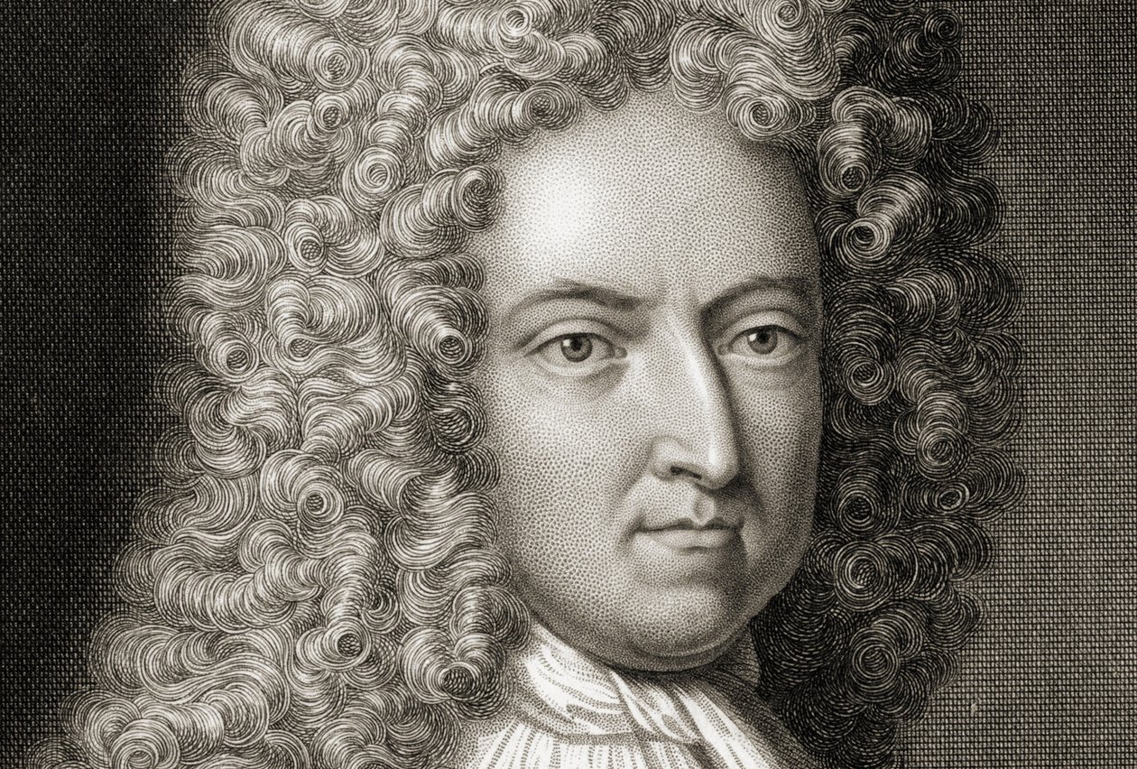 डैनियल डिफो 1660-1731 विवरण, 18 वीं शताब्दी की शुरुआत में द्वारा माइकल वैंडरगच