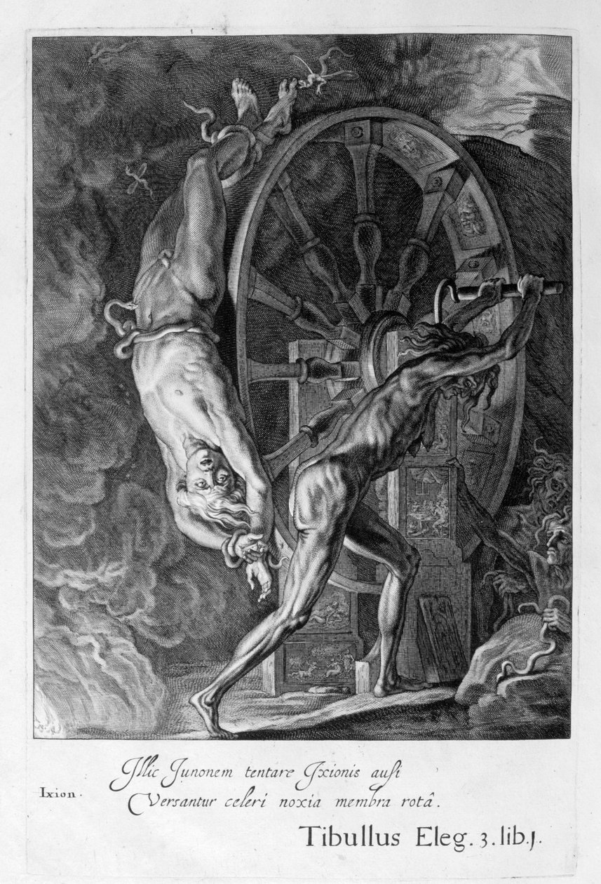 पहिए पर टार्टारस में Ixion, 1655 द्वारा मिशेल डी मारोलस