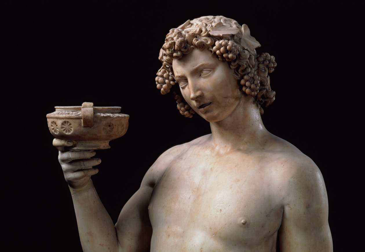 Bacchus, विस्तार, 1497 (संगमरमर) द्वारा माइकल एंजेलो बुओनारोती