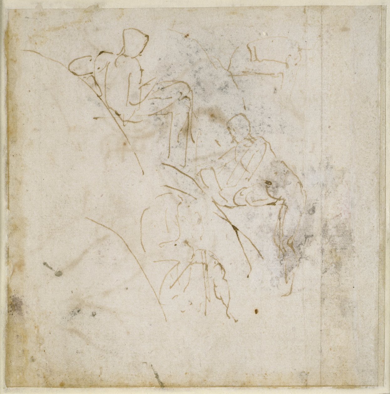 चित्रा अध्ययन, c.1511 द्वारा माइकल एंजेलो बुओनारोती