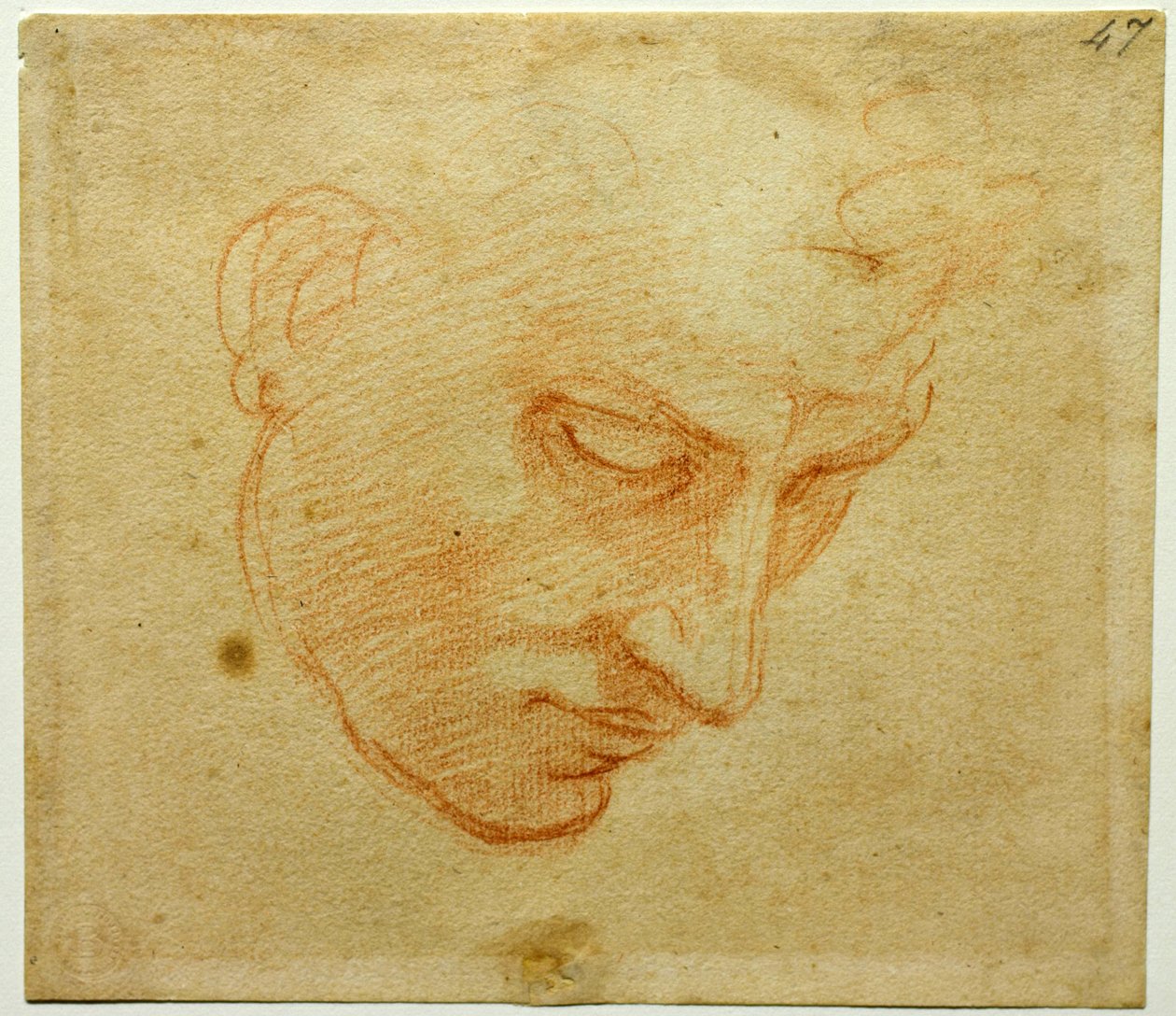 सिस्टिन चैपल सीडिंग के लिए प्रमुख अध्ययन, सीए 1509-1510 द्वारा माइकल एंजेलो बुओनारोती